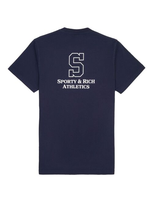 Sporty & Rich College cotton T-shirt