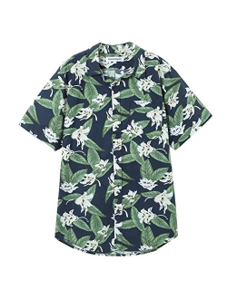 Hawaiian Shirt for Men Short Sleeve Button Down Shirts for Cruise Vacation Beach Camp