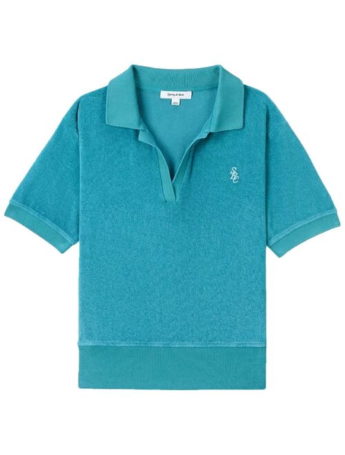 Sporty & Rich embroidered-logo terry polo shirt