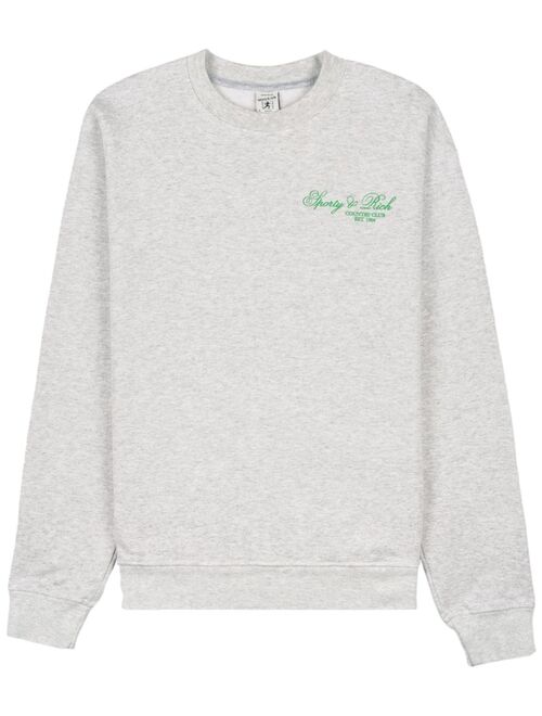 Sporty & Rich Villa logo-print sweatshirt