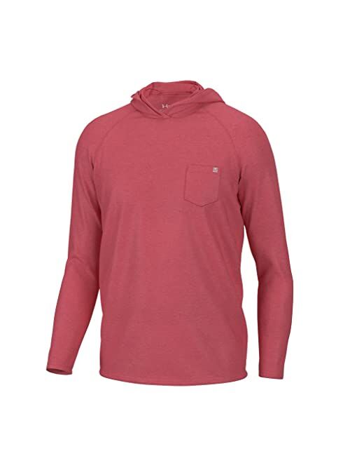 HUK Men's Waypoint Hoodie, Performance Long-Sleeve Shirt