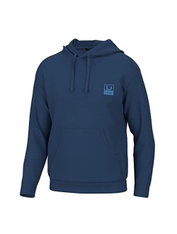 Men's Huk'd Up Logo Fishing, Fleece Hoodie with Stretch