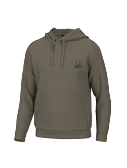 Men's Huk'd Up Logo Fishing, Fleece Hoodie with Stretch