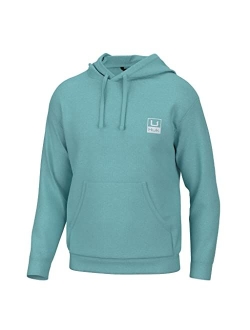 Men's Huk'd Up Logo Fishing, Fleece Hoodie with Stretch