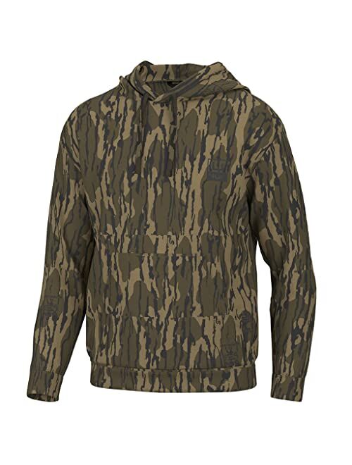 HUK Men's Huk'd Up Logo Fishing, Fleece Hoodie with Stretch