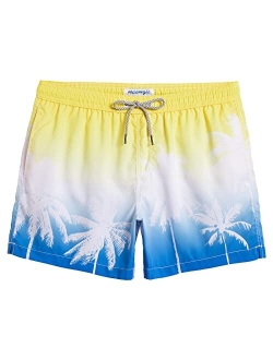 Mens Swim Shorts 5" Quick Dry Swim Trunks Bathing Suits Beach Shorts with Mesh Lining Pockets