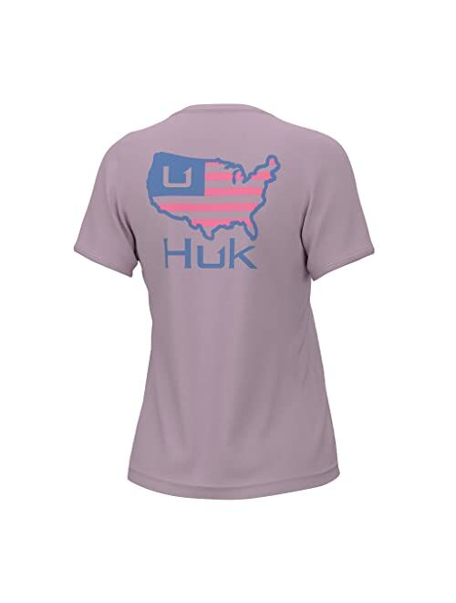 HUK Women's Short Sleeve Performance Tee, Fishing T-Shirt