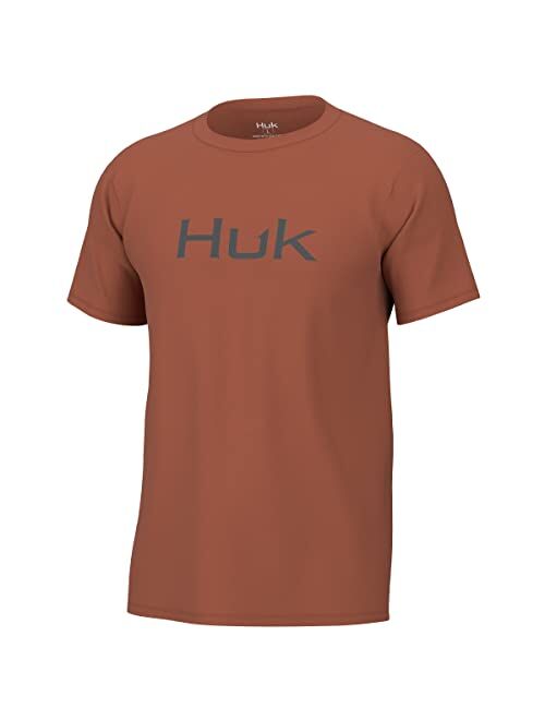 HUK Men's Performance Fishing Logo Tee, Short Sleeve, Quick-Dry