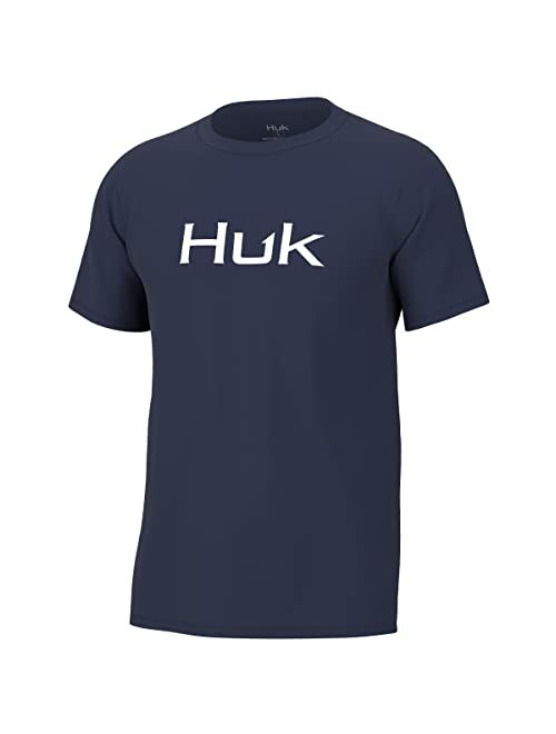 HUK Men's Performance Fishing Logo Tee, Short Sleeve, Quick-Dry