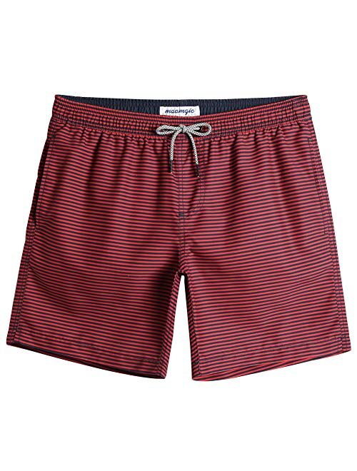 maamgic Mens Quick Dry Printed Short Swim Trunks with Mesh Lining Swimwear Bathing Suits