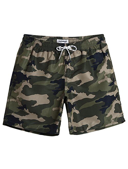 maamgic Mens Swim Trunks Quick Dry Swim Shorts with Mesh Lining Funny Swimwear Bathing Suits