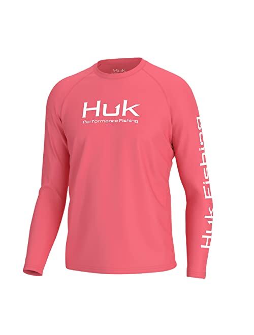 HUK Men's Pursuit Vented Long Sleeve, 30 UPF Fishing Shirt