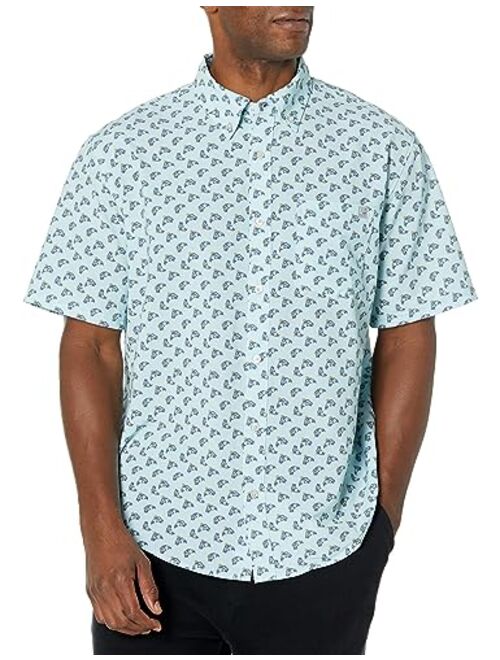 HUK Men's Kona Pattern Short Sleeve Fishing Button Down Shirt