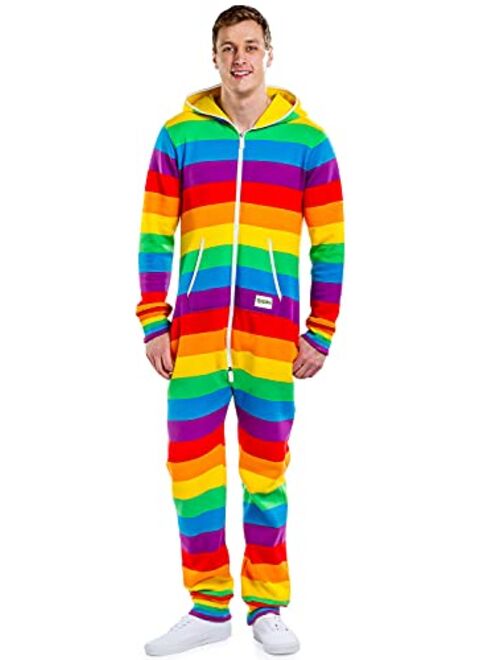 Tipsy Elves Pride Rainbow Jumpsuits for Adults - Cozy One Piece Jumpsuit for Men and Women