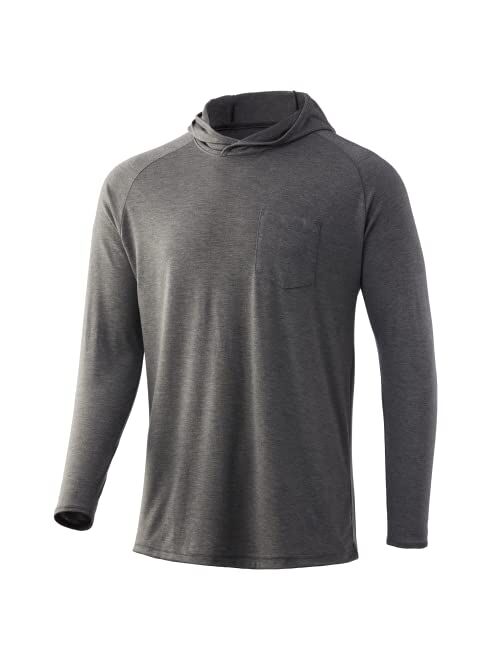 HUK Men's Waypoint Hoodie | Performance Long-Sleeve Shirt +50 UPF