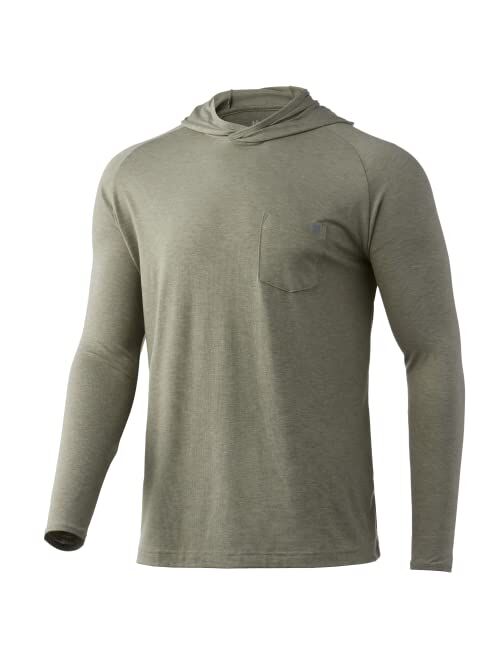 HUK Men's Waypoint Hoodie | Performance Long-Sleeve Shirt +50 UPF