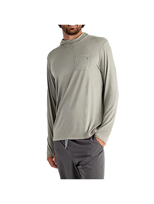 Free Fly Men's Bamboo Lightweight Hoodie - Quick Dry, Breathable Performance Outdoor Shirt with Sun Protection - UPF 20+