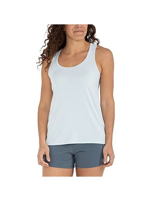 Free Fly Women's Bamboo Motion Racerback Tank - Moisture Wicking, Breathable Active Tank with Sun Protection - UPF 50+