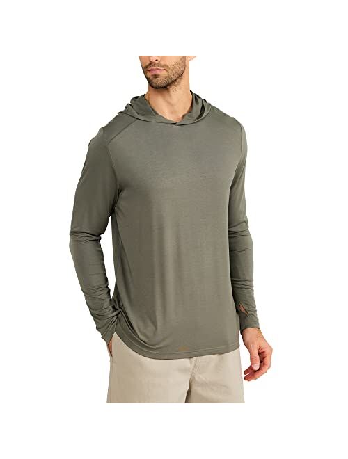 Free Fly Men's Bamboo Shade Hoodie - Quick Dry, Breathable Performance Outdoor Shirt with Sun Protection UPF 50+