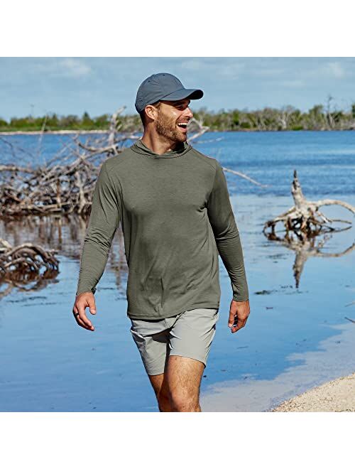 Free Fly Men's Bamboo Shade Hoodie - Quick Dry, Breathable Performance Outdoor Shirt with Sun Protection UPF 50+