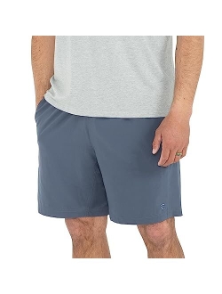 Free Fly Men's Lined Breeze Short 7" Inseam Quick Dry Moisture-Wicking Shorts with Boxer Brief Liner Sun Protection UPF 50+