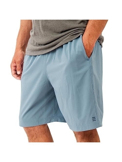 Free Fly Men's Lined Breeze Short 7" Inseam Quick Dry Moisture-Wicking Shorts with Boxer Brief Liner Sun Protection UPF 50+