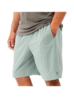 Free Fly Men's Lined Breeze Short 7" Inseam Quick Dry Moisture-Wicking Shorts with Boxer Brief Liner Sun Protection UPF 50+