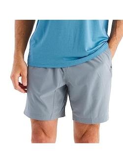 Free Fly Men's Lined Breeze Short 7" Inseam Quick Dry Moisture-Wicking Shorts with Boxer Brief Liner Sun Protection UPF 50+