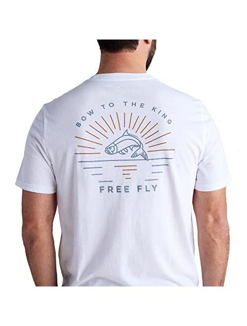 Free Fly Men's King Tee - Graphic Tee for Men - Ultra-Soft Cotton-Blend T-Shirt