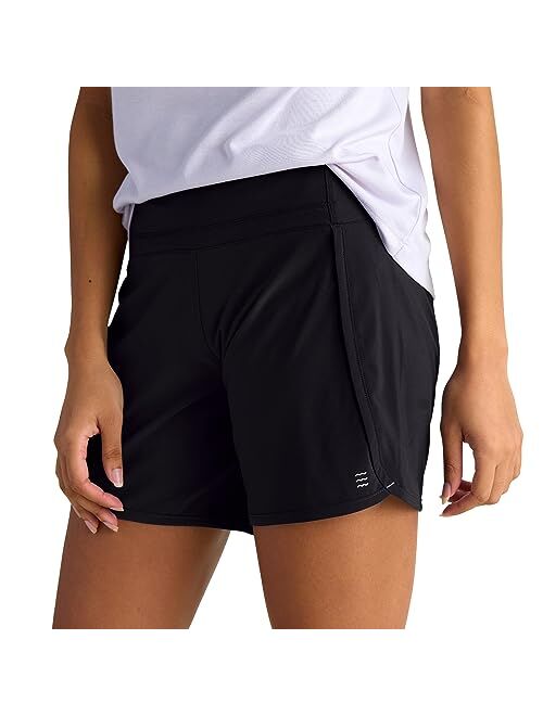 Free Fly Women's Bamboo Lined Breeze Short - 4-Way Performance Stretch Quick Dry Active Shorts with Sun Protection - UPF 50+