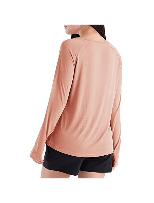 Free Fly Women's Bamboo Lightweight Long Sleeve Shirt - Quick Dry, Breathable Outdoor Shirt with Sun Protection UPF 40+