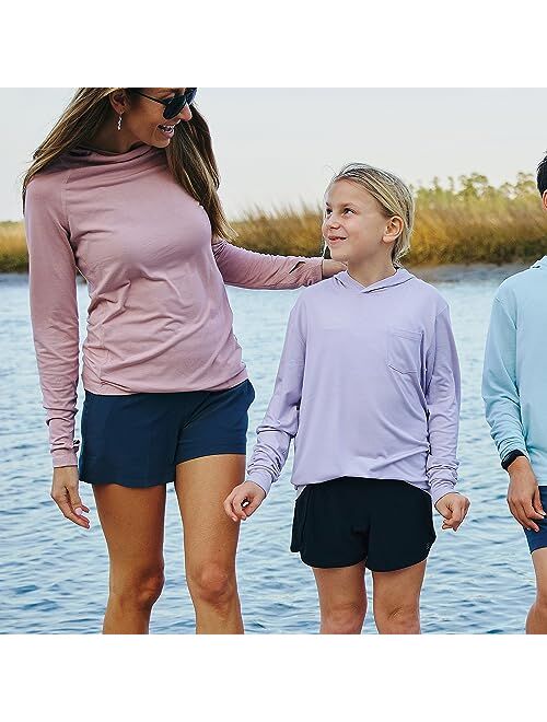 Free Fly Girls Bamboo Lined Breeze Short - Quick Dry, Moisture-Wicking, Casual Shorts for Youth with Sun Protection UPF 50+