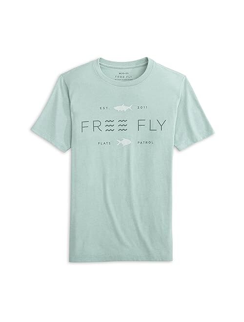 Free Fly Youth Tropic Hangout Tee - Graphic Tee for Kids - Ultra-Soft Cotton-Blend T-Shirt