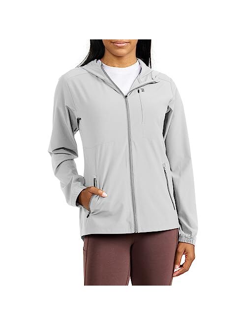 Free Fly Women's Breeze Jacket - Ultra-Light, Soft Shell Performance Zip Up Jacket with Hood - Sun Protection UPF 50+