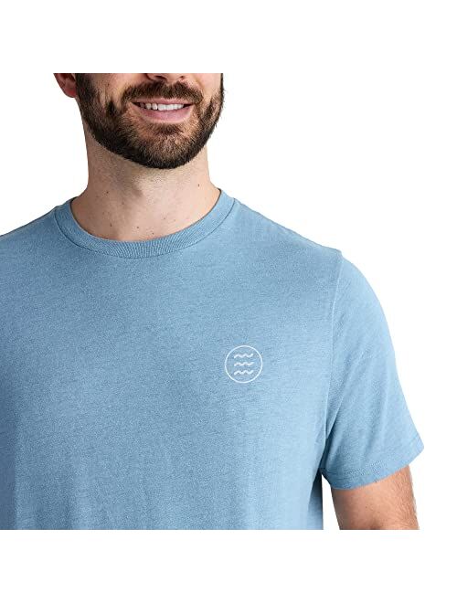 Free Fly Men's Low Tide Tee - Logo Graphic Tee for Men - Ultra-Soft Cotton-Blend T-Shirt