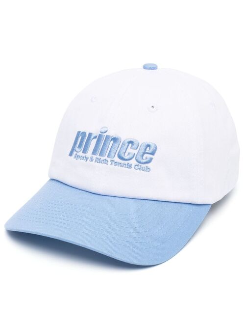 Sporty & Rich logo-embroidered cotton cap