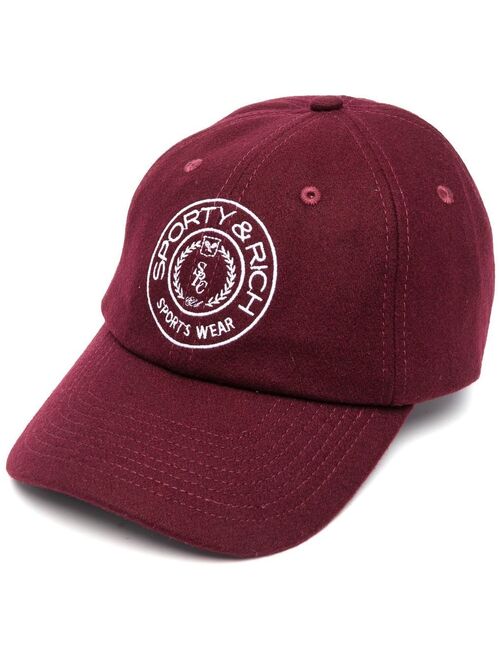 Sporty & Rich embroidered-logo baseball cap