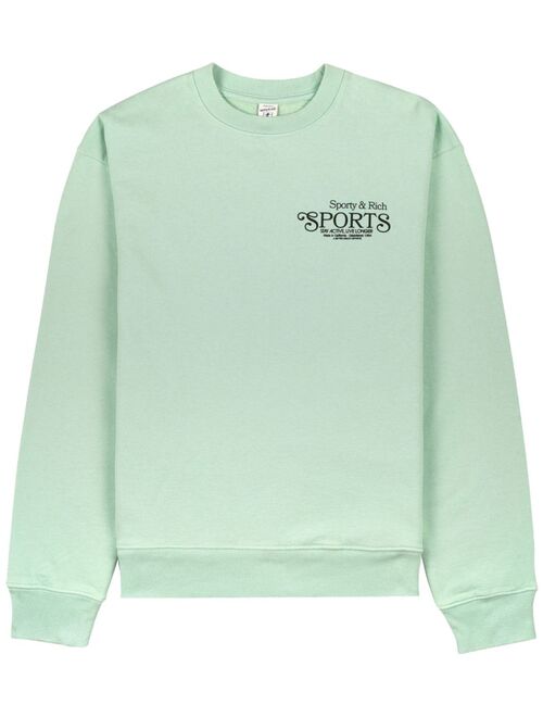 Sporty & Rich logo-print cotton sweatshirt