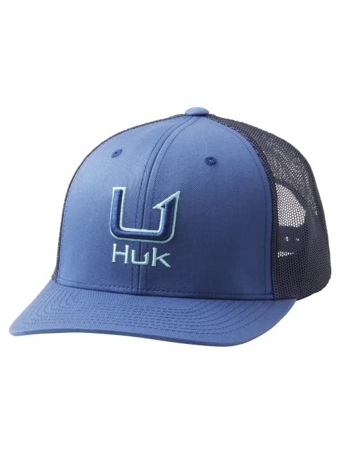 HUK Men's Mesh Trucker Snapback Anti-Glare Fishing Hat