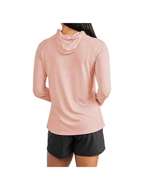 Free Fly Women's Bamboo Lightweight Hoodie - Quick Dry, Breathable Performance Outdoor Shirt with Sun Protection - UPF 40+