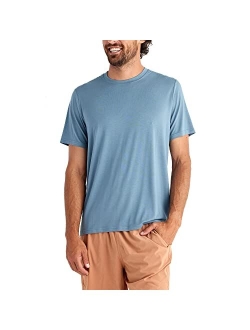 Free Fly Men's Bamboo Motion Tee - Crew Neck T-Shirt with Sun Protection - UPF 50+