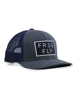 Free Fly Wave Snapback with Logo - Cotton and Mesh Snapback Hat for Men and Women