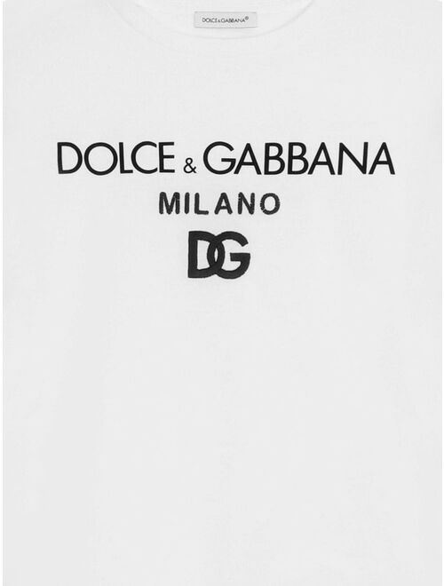 Dolce & Gabbana Kids DG Milano logo-print T-Shirt