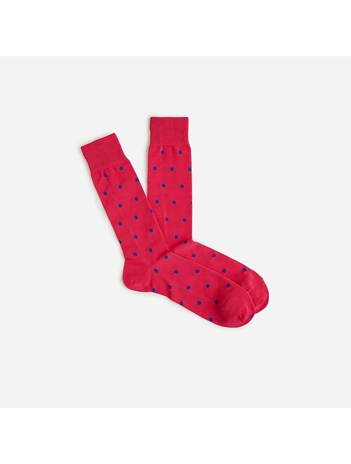 J.Crew Dress socks in dots