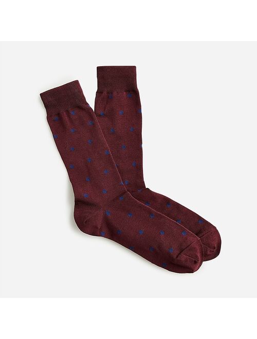 J.Crew Dress socks in dots