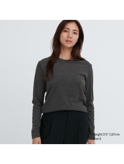 HEATTECH Fleece Crew Neck Long-Sleeve T-Shirt