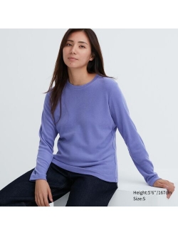 HEATTECH Fleece Crew Neck Long-Sleeve T-Shirt