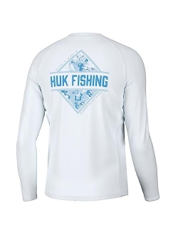 Men's Pursuit Graphic Long Sleeve, Sun Protect Fishing Shirt