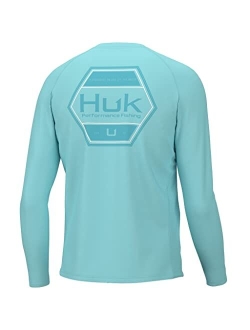 Men's Pursuit Graphic Long Sleeve, Sun Protect Fishing Shirt