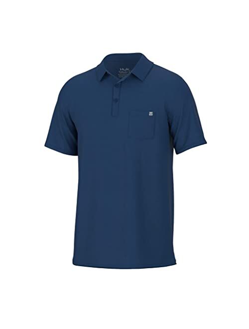 HUK Men's Waypoint, Performance Polo Shirt